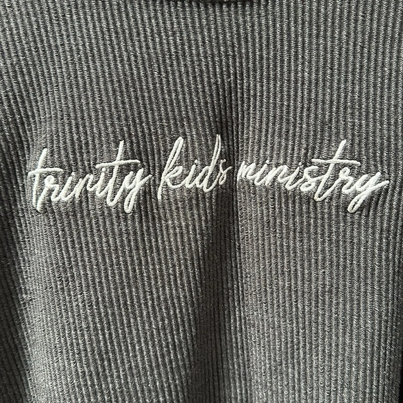 Dark Gray Corduroy Unisex Sweatshirt Size XL - Picture 4 of 7